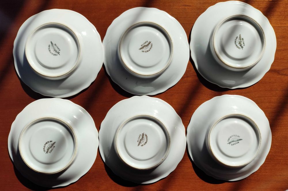 6 chávenas de chá  em porcelana japonesa Chugai Foreign