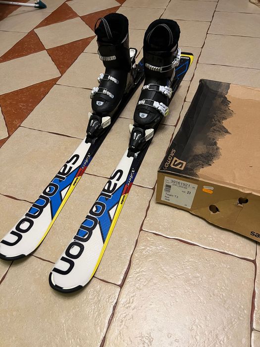 Narty Salomon 120 cm + buty narciarskie Salomon 24/24,5