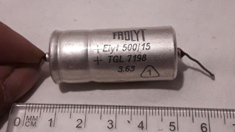 конденсатор Frolyt TGL 7198 500/15