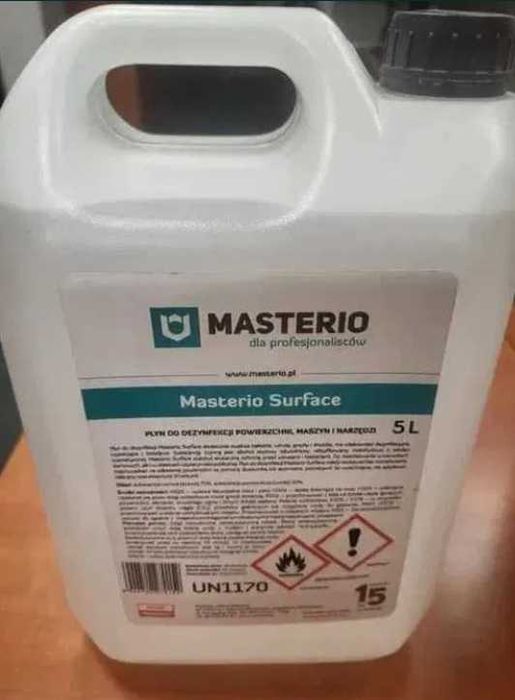 MASTERIO SURFACE 5L - płyn do dezynfekcji 70% alkoholu (etanol)