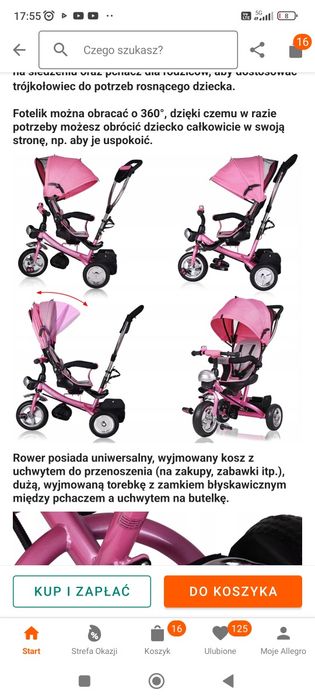Rowek trójkołowy x trike