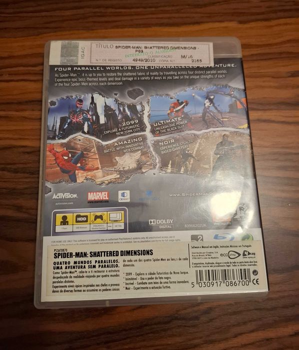 Spider-Man Shattered Dimensions PS3