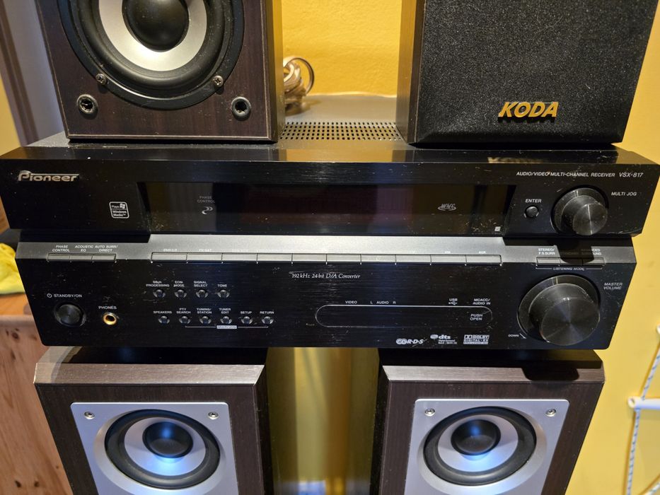 Kino domowe, zestaw głośników Koda + amplituner Pioneer vsx