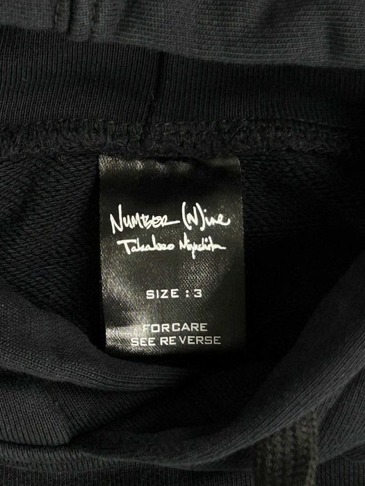 Худі Number (N)ine lion black чорна худи черная кофта