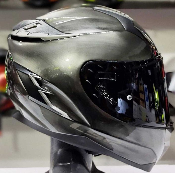 Capacete NOVO LS2 Challenger Titanio escovado (44% DESCONTO) Tam XS