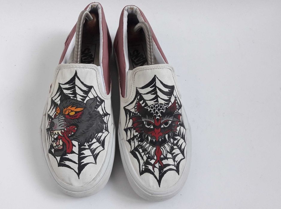 Vans кроссовки кастомний рисунок