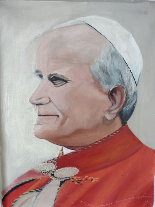 Obraz z wizerunkiem JP II