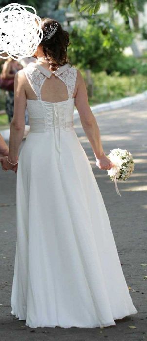 Брендова весільна сукня Dianelli, А-силует (розмір 46 / M)