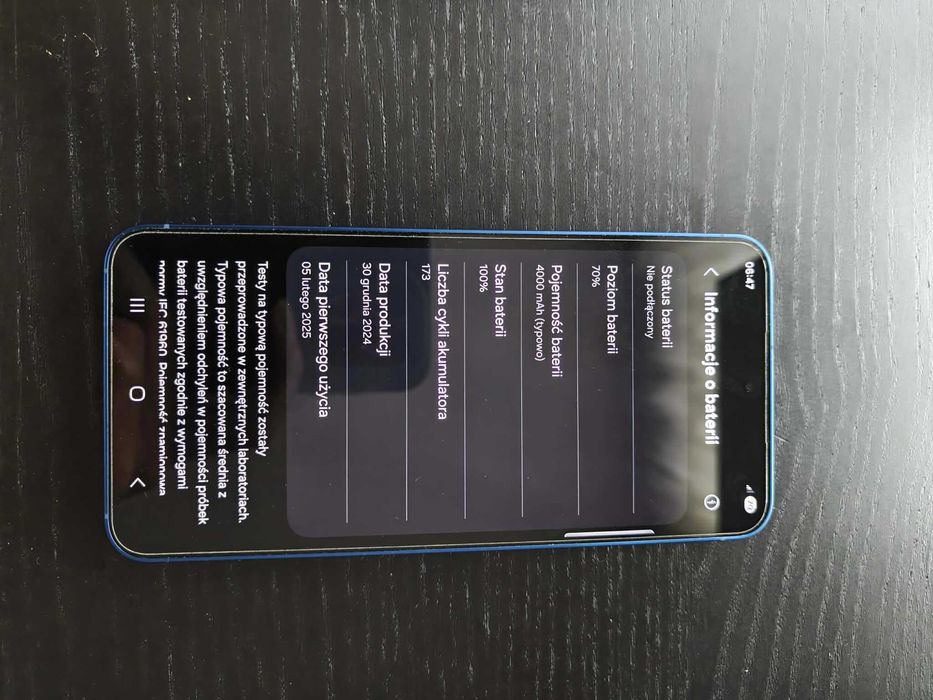 Samsung Galaxy S25 12/256 GB Granatowy, pełen zestaw