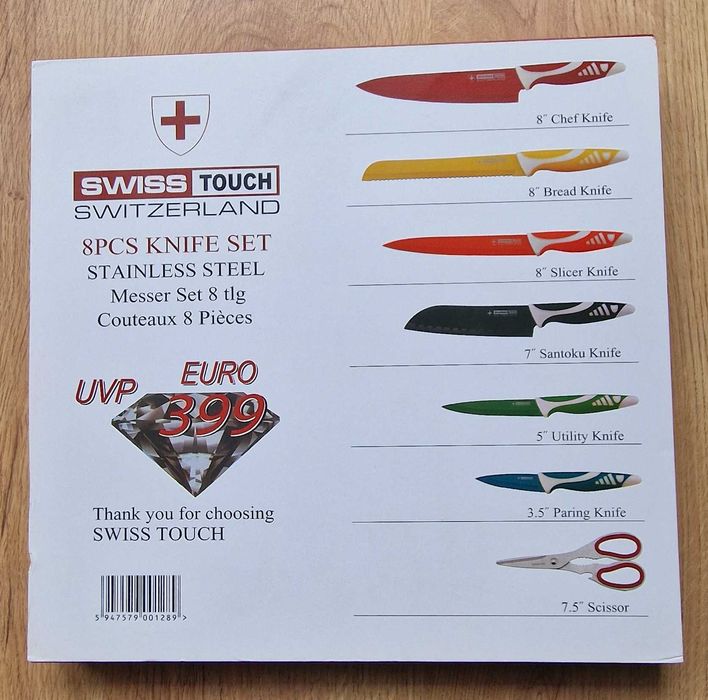 2 Conjuntos de Facas Swiss Touch e Swiss Line