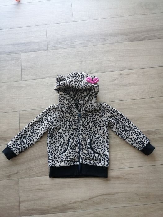 Ciepła gruba bluza Young Dimension 122 miś puszysta