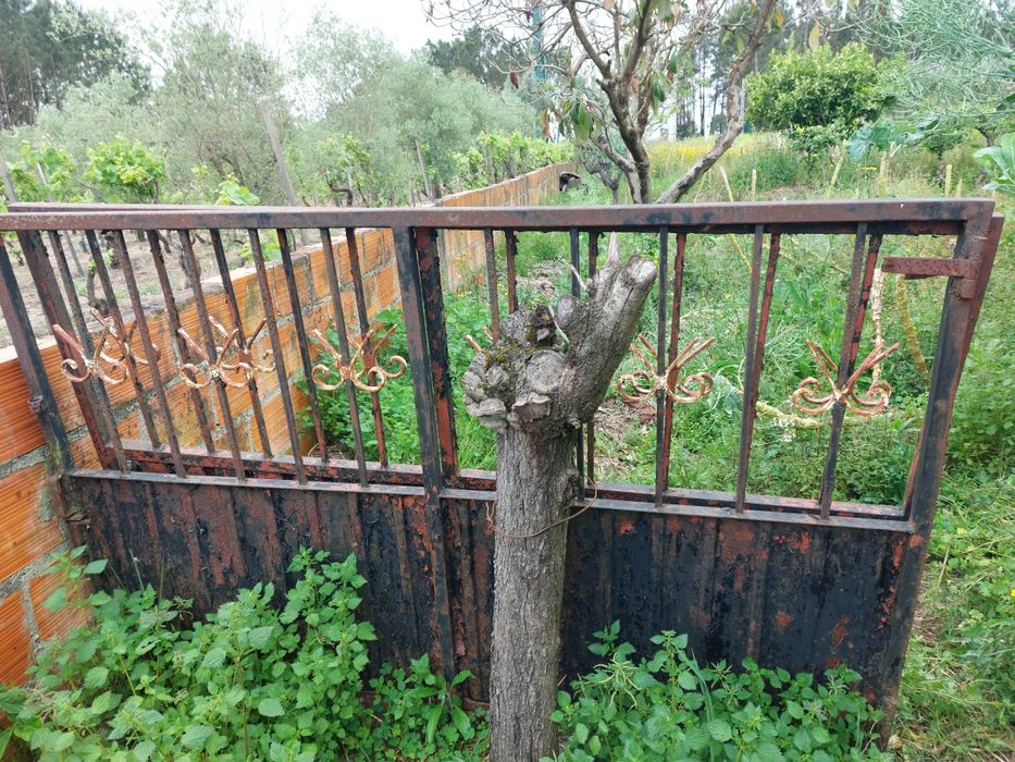 PORTÃO duplo de ferro.