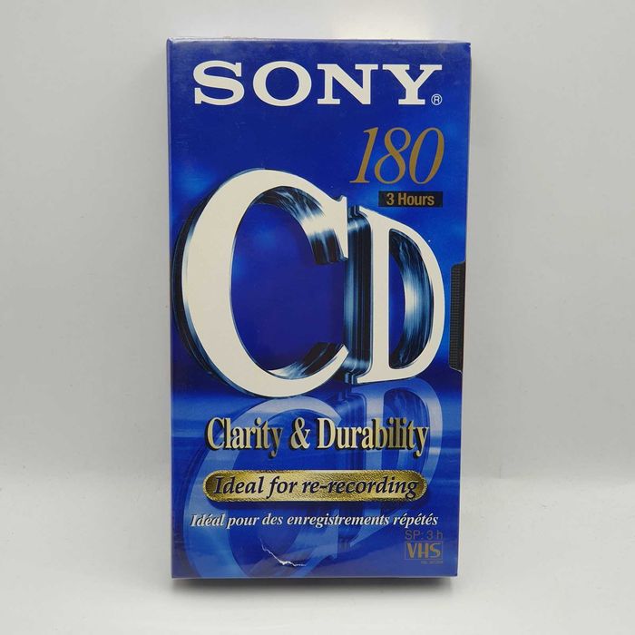Cassete VHS 180 minutos da SONY