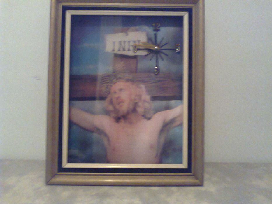 quadro relógio de cristo