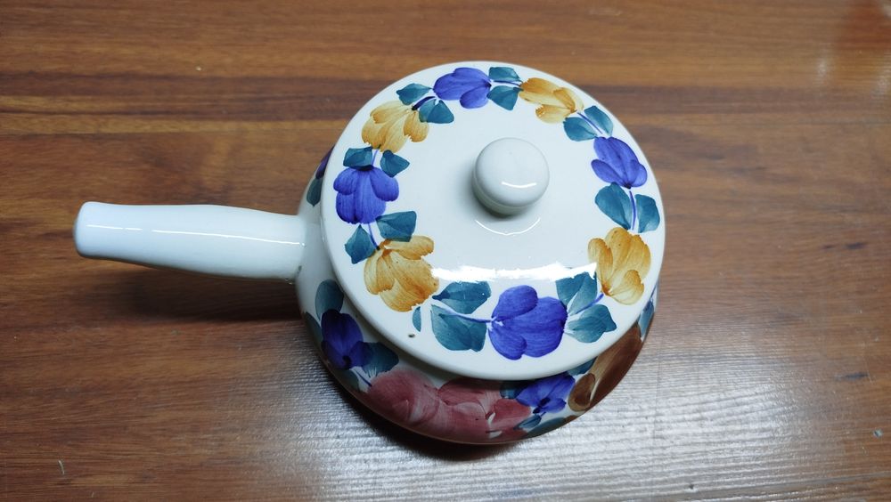 Rondelek z przykrywką+deska serce fajans Włocławek