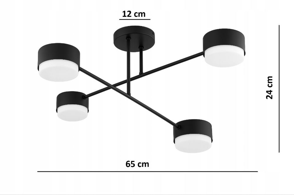 Lampa sufitowa wisząca Żyrandol Halogenowa M