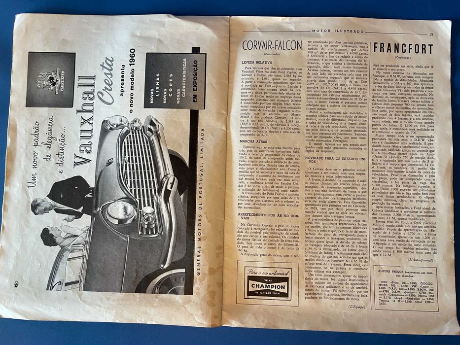 Motor Ilustrado Nº 56-7-8 Agosto - Setembro - Outubro 1959