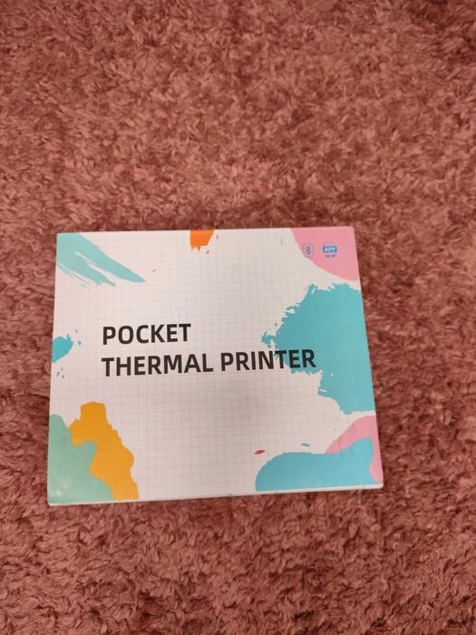 Przenośna drukarka termiczna mobilna drukarka mini  kieszonkowa