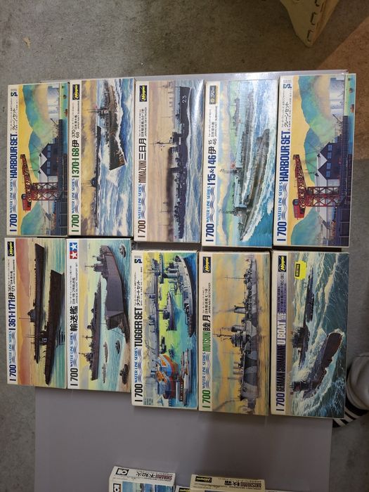 Kits vintage novos navios guerra segunda guerra mundial tamiya fujimi etc