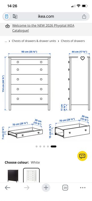 Cômoda Quarto Ikea