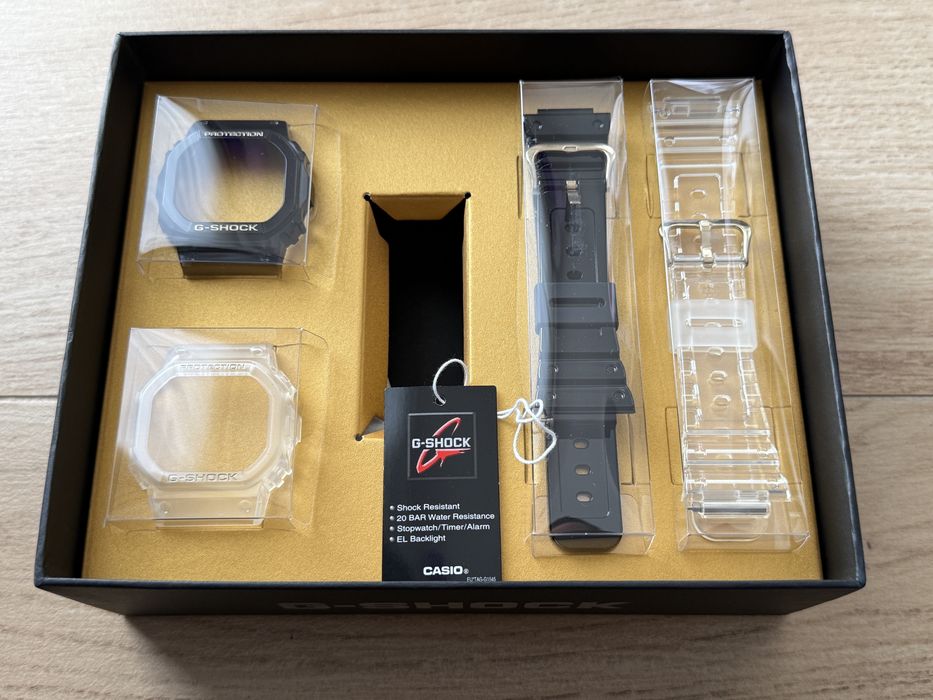 2xBezel i 2xPasek do Casio G-Shock DWE-5600HG-1ER Gold