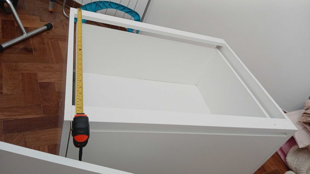 2 pares de gavetas com estrutura para debaixo da cama como novas