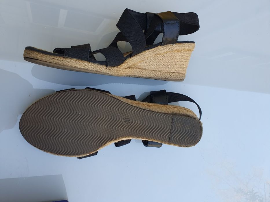 Espadryle sandały czarne rozm