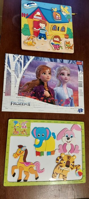 Zestaw puzzli zabawek dla malucha