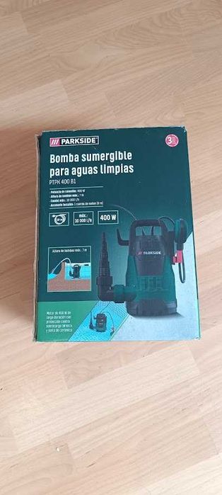 Bomba Submersível Parkside - muito pouca utilização