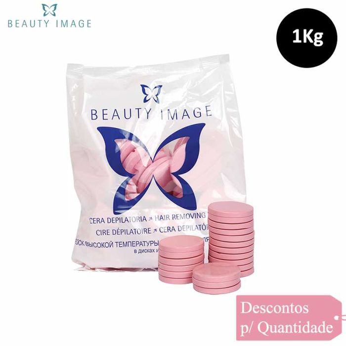 Beauty Image Cera Disco Natural para Depilação 1Kg