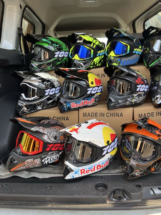 Кроссовый мото шлем эндуро!