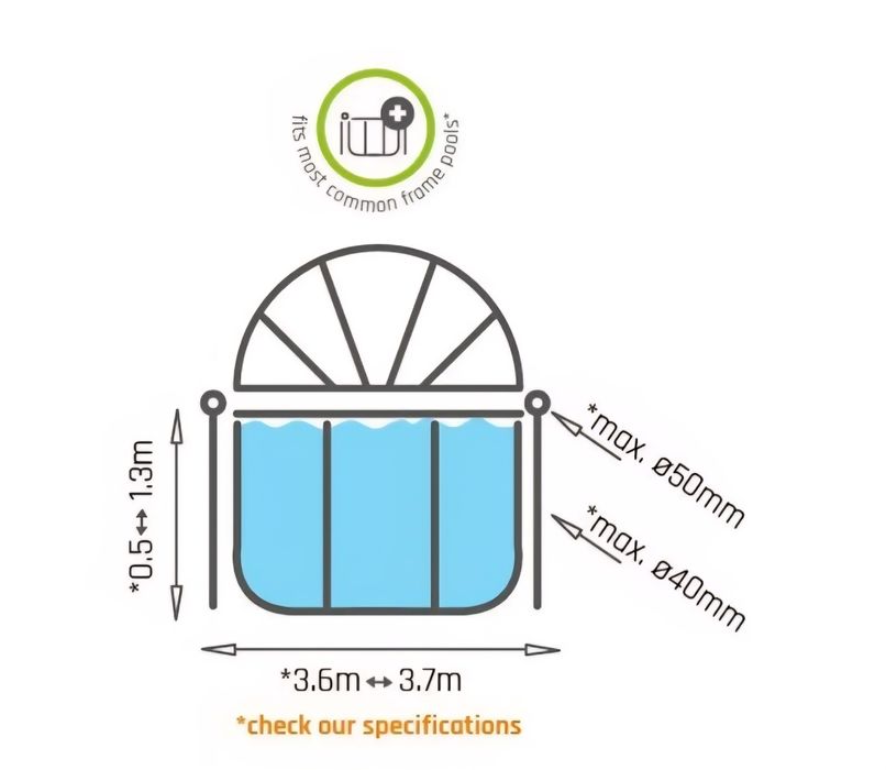 Zadaszenie basenu firmy Exit