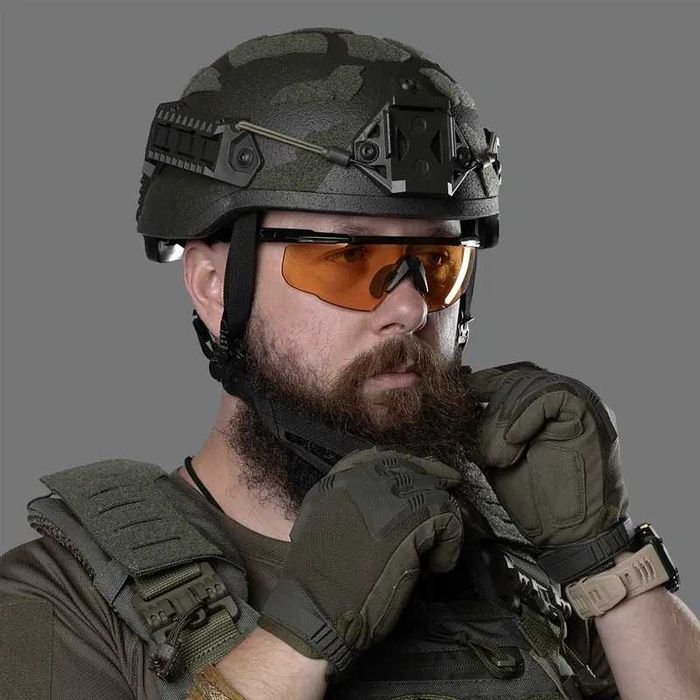 Кевларовий шолом ARCH MICH (закриті вуха) Олива ДСТУ Данія