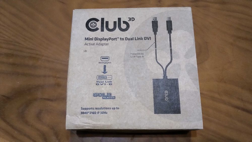 Adaptador Dual Link DVI para Mini Display Port DP