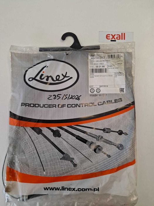 Linka hamulca ręcznego LINEX 09.01.68 | NOWA, Kod: 285/S/2026