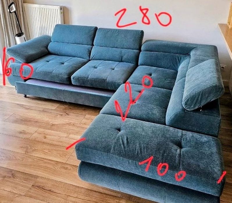 piękna kanapa z funkcją spania