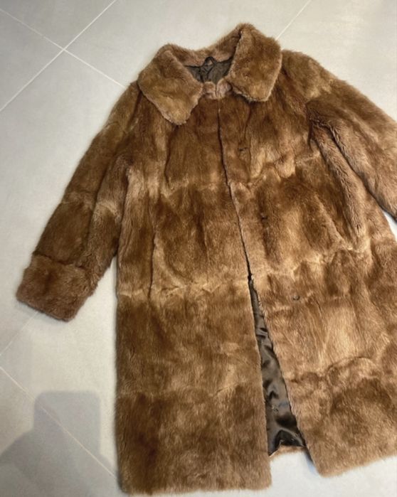 Futro dlugie parka vintage oldschool old money futerko basic slay y2k