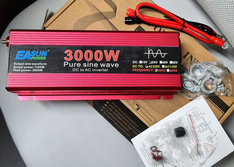 Inversor de Onda Senoidal Pura da EASUN POWER. 24v a 220v