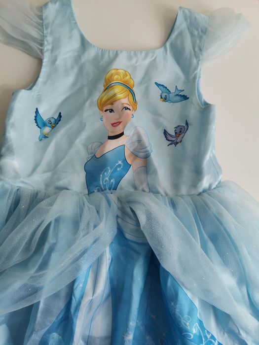 Strój, sukienka, przebranie, kostium na bal Kopciuszek H&M 116