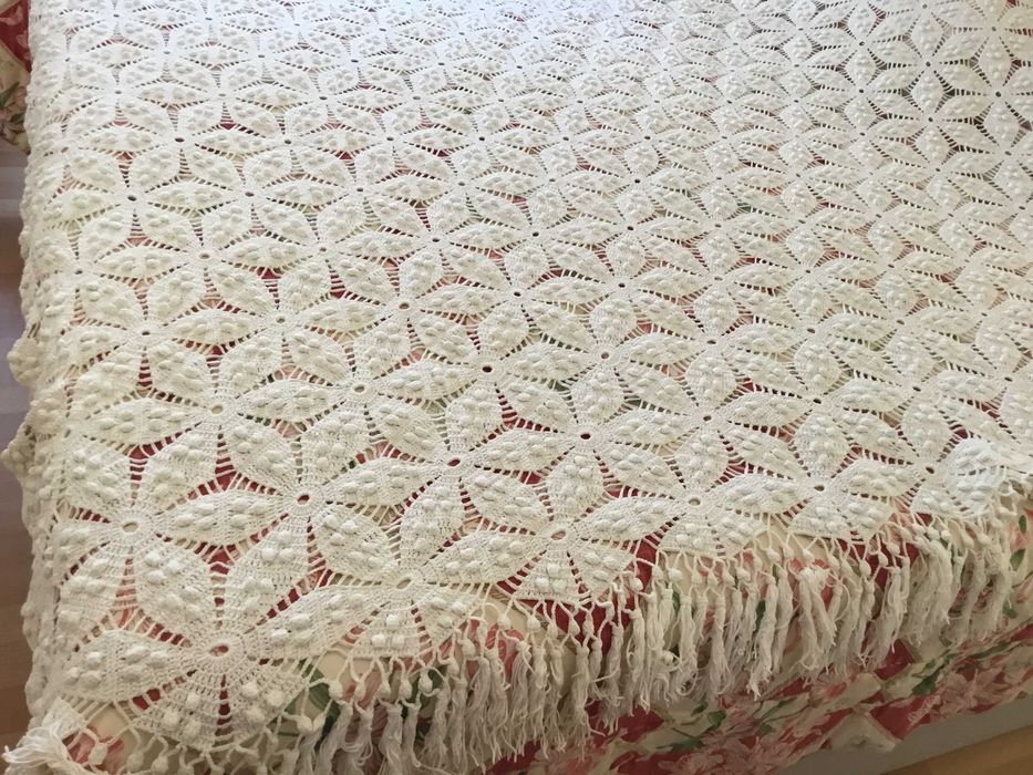colchas em linha - Crochet