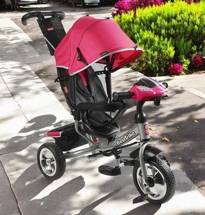 Детский Трехколесный велосипед коляска трёхколёсный дитячий