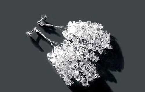 Kryształ górski - srebro