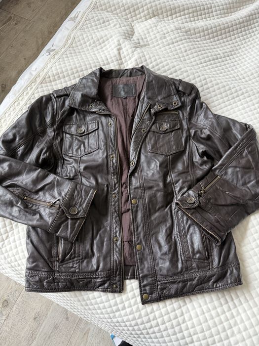 Kurtka skórzana męska
