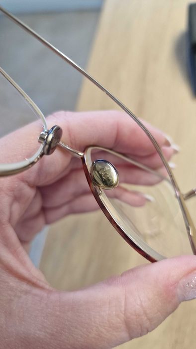 Dior duże oprawki metalowe złote okulary korekcyine -1,75