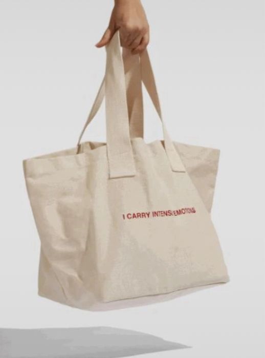 we’re not really strangers I carry intense emotions torebka tote bag