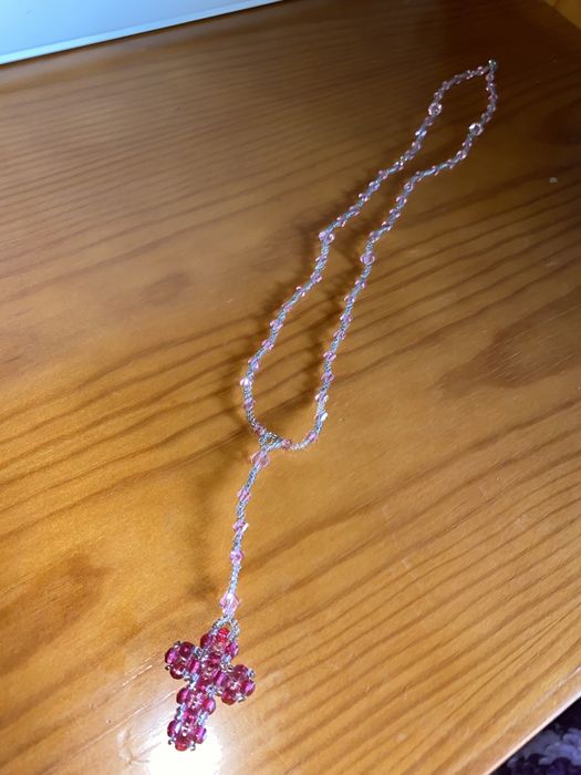 Terço/Rosário feito à mão em miçangas