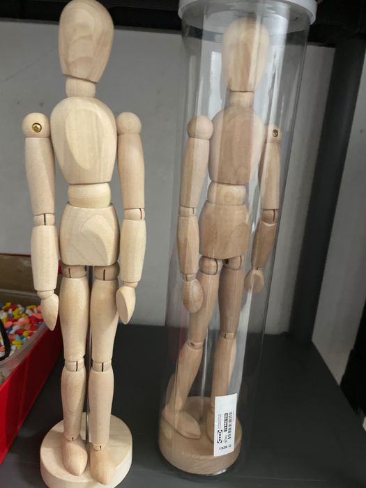 Figura humana em madeira para artistas