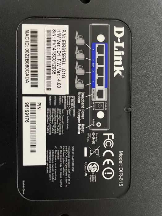 D-Link DIR-615 WiFi Router64284427256962122