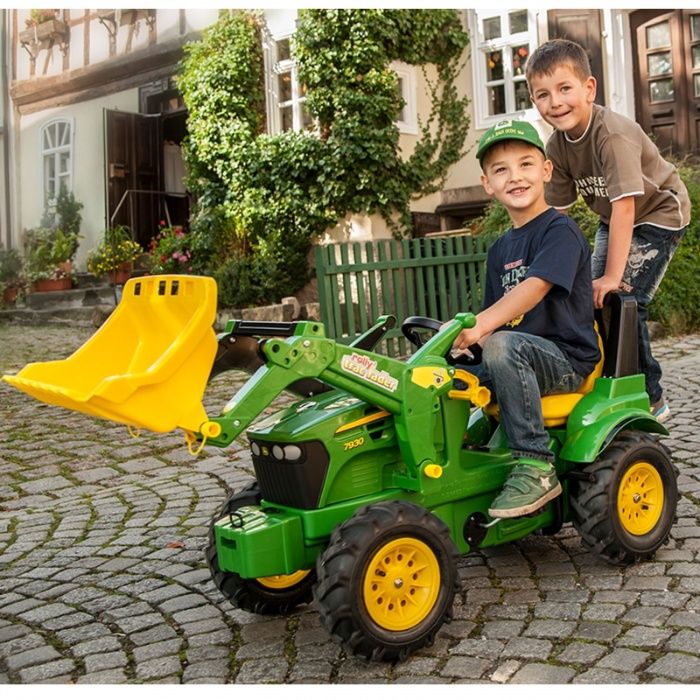 wielki traktorJohn Deere Traktor na pedały Biegi Pompowane Koła 3-8 la