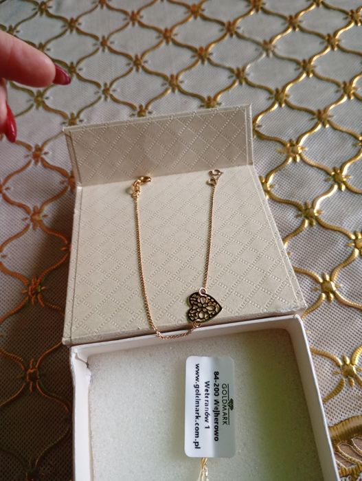 Złota bransoletka na rękę 333